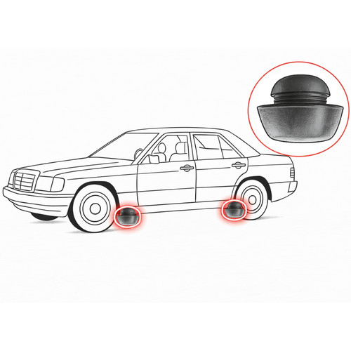 W201 190er wagenheberaufnahme - w201,